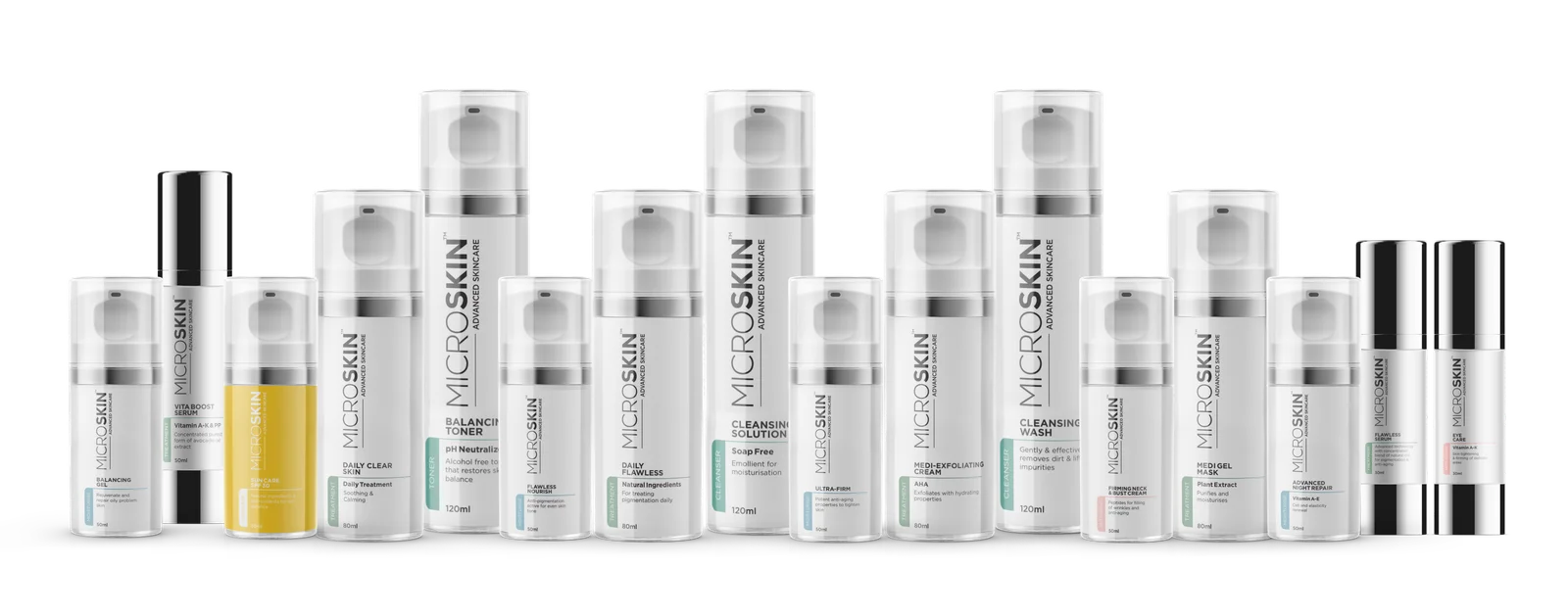 The MicroSkin Advanced Skincare range