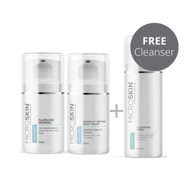Flawless Nourish + MicroLift Peptide Night Cream with Free Cleanser